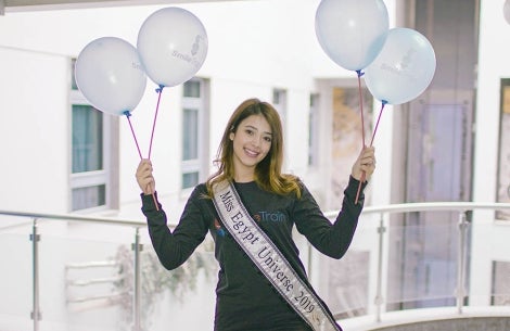 Miss Egypt supporting Smile Train